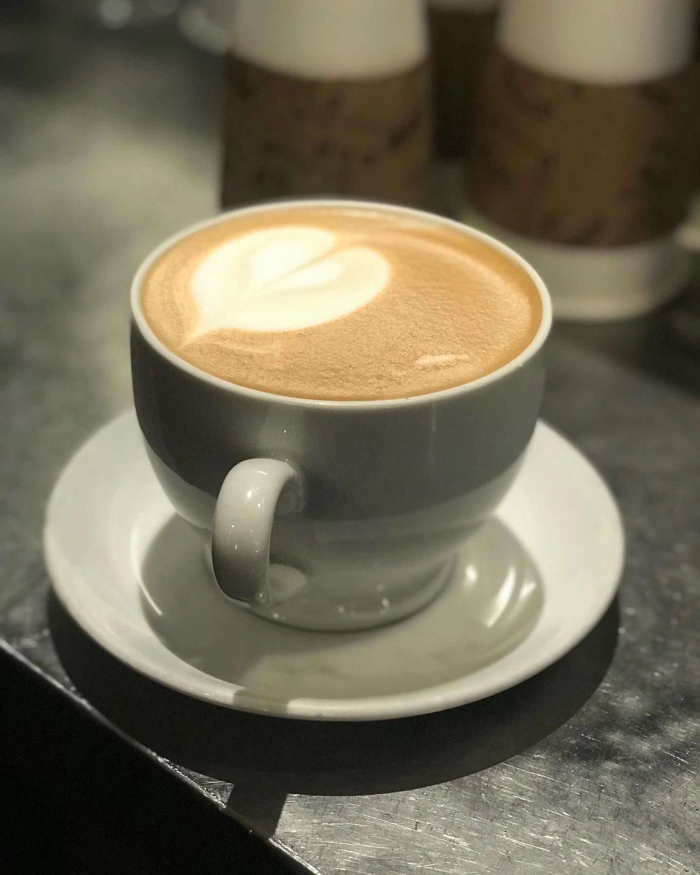 our heart on the cappuccino